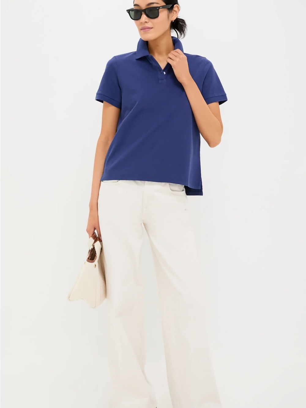 TUCKERNUCK Navy Pique Murray Classic Polo sz medium